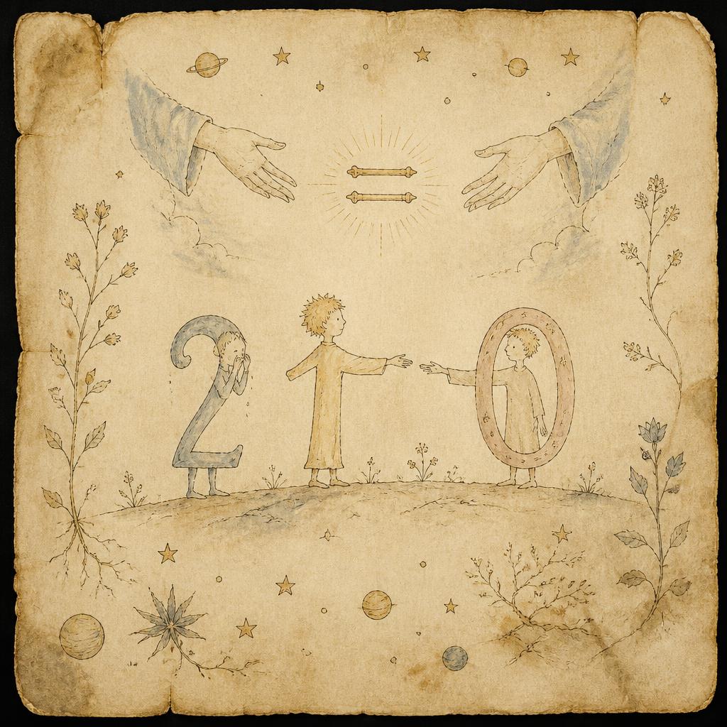 The First Rune — illuminated page one