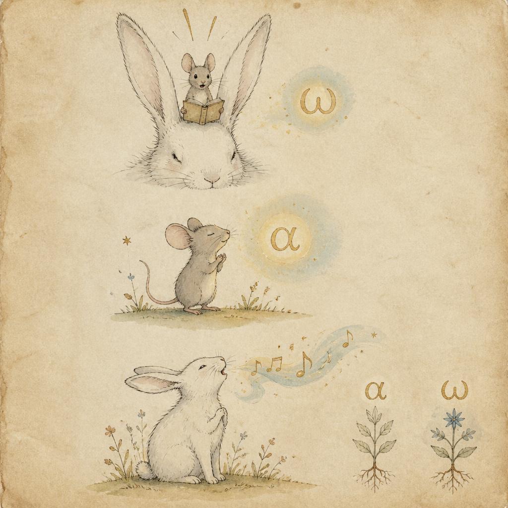 Alpha and Omega — Arbiflo, Aya, and the song of the Greek runes